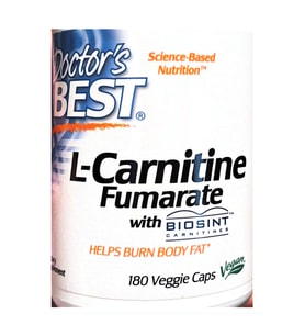 Doctor's Best, L-Carnitine Biosint Fumarate, 180 Veggie Capsul.Made ın Usa.