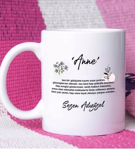 Anneler Günü Hediyesi Anneye Hediye - 1 - Kupa Bardak