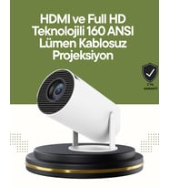 Northcity HDMI ve USB Girişli Uzun Ömürlü Ampullü Projeksiyon - 130 İnç Full HD 4K Uyumluluk