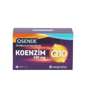 Osende Koenzim 100mg Q10 30 Yumuşak Kapsül