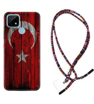 Realme C11 C21 C21Y C25Y C11 2021 Kılıf Boyun Asklı Rasta Silikon Şanlı Türk Bayrağı 2 1317