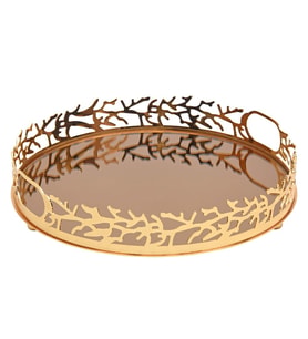 Canba M Gold Yuvarlak Tepsi 34 cm