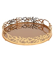 Canba M Gold Yuvarlak Tepsi 34 cm
