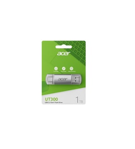 Acer 16GB USB 3.2 UT300-16GB USB-A+USB-C Çift Taraflı Metal Flash Bellek