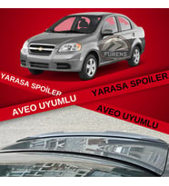 Chevrolet Aveo Bagaj Üstü Slim Yarasa Spoiler Piano Black Parlak Siyah