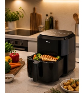 4 Litre Dijital Air Fryer Yağsız Sıcak Hava Fritözü 1360w Güç