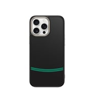 Lexroo iPhone 14 Pro Max Kılıf M-safe Şarj Özellikli Karbon Fiber Görünümlü Antina Kılıf - Siyah-Yeşil
