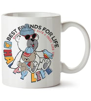 Best Friends For Life Baskılı Porselen Kupa Bardak