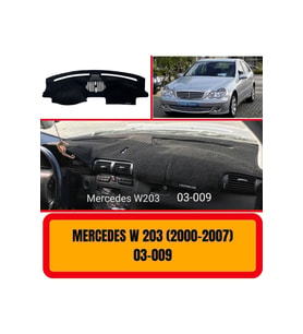 Mercedes -benz W203 2000-2007 Ön Örtüsü Göğüs Panel Torpido Koruma Koruyucu Kılıfı Halısı Yedek