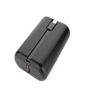 Pw0-26 10000mah Pd 22.5watt Hızlı Telefon Şarj Aleti Elektronik Taşınabilir Type-c Batarya Powerbank (Siyah)