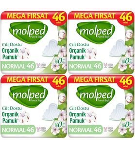 Molped Pure&Soft Hijyenik Ped Normal 184 (4PK*46) Adet Mega Pk