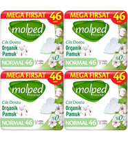 Molped Pure&Soft Hijyenik Ped Normal 184 (4PK*46) Adet Mega Pk
