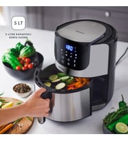 Homend Airfryday 2502H 8 Farklı Program, Dokunmatik Ekran, 5l Yağsız Fritöz