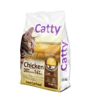Catty Yetişkin Kedi Maması Tavuklu 1,5 Kg (Beyaz)