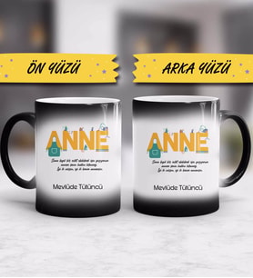 Anneler Günü Hediyesi Anneye Hediye - 8 - Sihirli Kupa Bardak