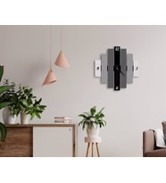 BK Home Dekoratif 45cm Ahşap Duvar Saati-84 (Beyaz)