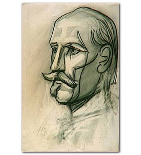 Cakatablo Portrait de Paul Langevin 1945 by Pablo Picasso MDF Tablo