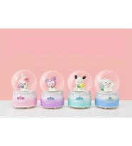Kuromi Işıklı Kar Küresi 9 Cm (Krem)