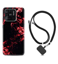 Xiaomi Redmi Note 7 8 9 Pro 10 2022 10 Pro 10S Kılıf Boyun Askılı Silikon Red Smoke 1745