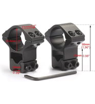 25.4mm dürbün için 11mm YÜKSEK Halı Ayağı
