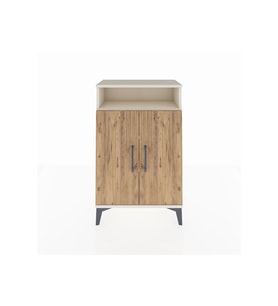 Arges Komodin 3 Raflı 2 Kapaklı 60x30x96 Aytaşı-Çam