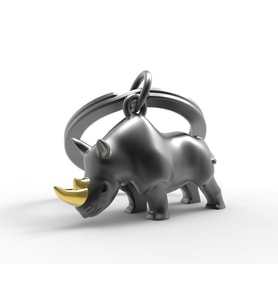 Metalmorphose Rhino Anahtarlık (Siyah)