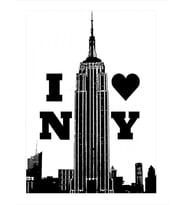 New York Hediyelik Mdf Tablo