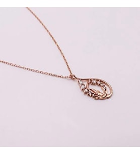 AgaKulche Gümüş Fantazi Damla Hayalet Kolye