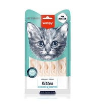 Wanpy Kitten Tavuklu & Morinalı Yavru Sıvı Kedi Ödül Maması 5x14 gr