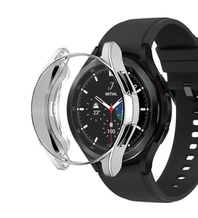 Microsonic Samsung Galaxy Watch 5 Pro 45mm Kılıf 360 Full Round Soft Silicone Gümüş
