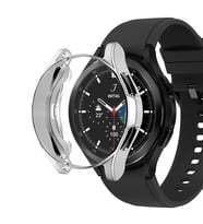 Microsonic Samsung Galaxy Watch 5 Pro 45mm Kılıf 360 Full Round Soft Silicone Gümüş