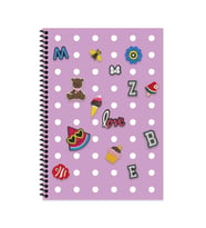 A4 80 Yp. çizgili Pp Kapak Spiralli Defter İlköğretim Defter (Pembe)