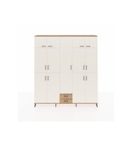 Arges Dolap 10 Raflı 2 Çekmeceli 4 Askılı 220x30x243 Çam-Aytaşı/Çam