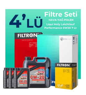 Filtron Land Rover Discovery 2.0 Benzinli Filtre Bakım Seti Liqui Moly Motor Yağlı (2017-2022) 4 Lü