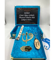 BABALAR GÜNÜNE ÖZEL KURAN-I KERİM SETİ - KİŞİYE ÖZEL YAZILAR İLE (Model 2)