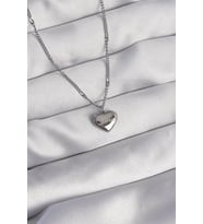 316L Çelik Gümüş Renk Kalp Model Love Kolye - TJ-BKO8932
