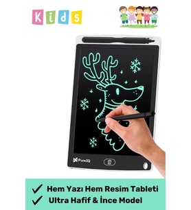 Premium Lcd Ekranlı Kalemli Dijital Çizim Tableti Yazı Tahtası Boyama Resim Akıllı Tablet 8,5 Inç