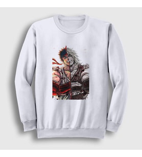 Presmono Unisex Beyaz Ryu And Ken Oyun Street Fighter Sweatshirt 326767tt