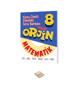 8. Sınıf Orjin Konu Özetli Etkinlikli Matematik Soru Bankası ve Telefon Standı