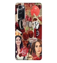 Samsung Galaxy S20 FE Uyumlu Lana Del Rey Kolaj Tasarımlı Şeffaf Telefon Kılıfı