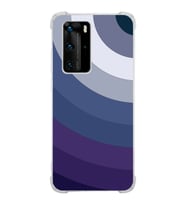 PrintiFy Huawei P40 Pro Uyumlu Köşe Korumalı Renk Cümbüşü E Tasarımlı Şeffaf Silikon Kılıf