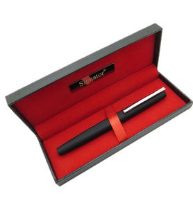 Signator® T537 Mat Siyah Krom Roller Kalem  İsme Özel Kalem  Hediyelik Kalem (Karışık)