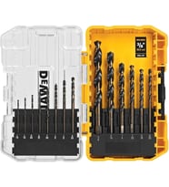 Dewalt Dw1162 14-Piece Black Oxide Drill Bit Set