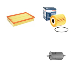 Bosch Filtre Bakım Seti Volvo S60 I 2.5 T 210 Beygir 2000-2010 Hava + Yağ f. + Yakıt Filtre Bosch