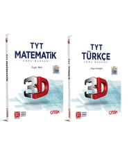 3D Yayınları TYT Matematik ve Türkçe Soru Bankası Seti 2 Kitap