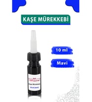 10 ml Kumaş Mürekkebi, Kıyafet Kaşesi, Elbise Kaşesi, Okul Kaşesi Yedek Mürekkep 1 Adet - MAVİ