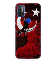 Reeder P13 Blue Max Pro Kılıf Desenli Silikon Wolf and Moon 2 1381