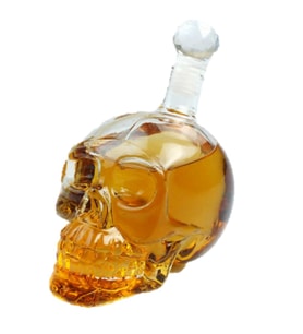 Crystal Head Kuru Kafa Cam Şişe 350 ml
