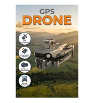 Katlanabilir GPS Drone – Ekranlı Kumanda ve Geniş Açılı Çift Kamera