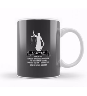 Lawyer Definition Judgement Judge Attorney Gift Idea Present Kupa Bardak Porselen